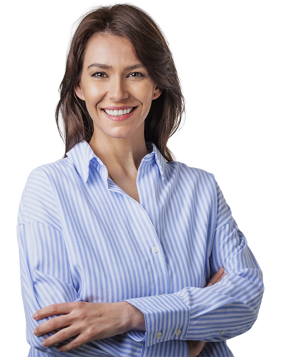 Adult woman smiling
