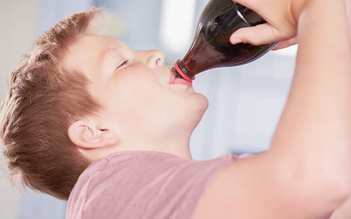 Boy Drinking Soda Boy Drinking Soda
