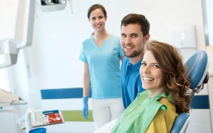 Couple dental checkup