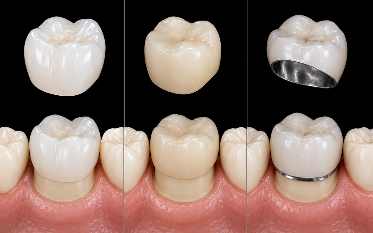 modern porcelain crowns